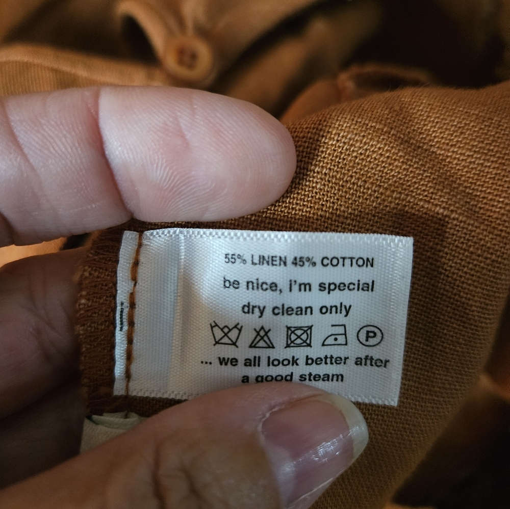 Eddy elegant linen dress lace accents - Picture 10 of 10